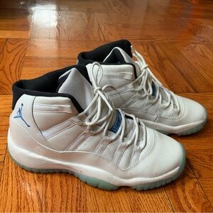 Air Jordan 11 Retro BG Grade School White Legend Blue Black Sneakers Size 6